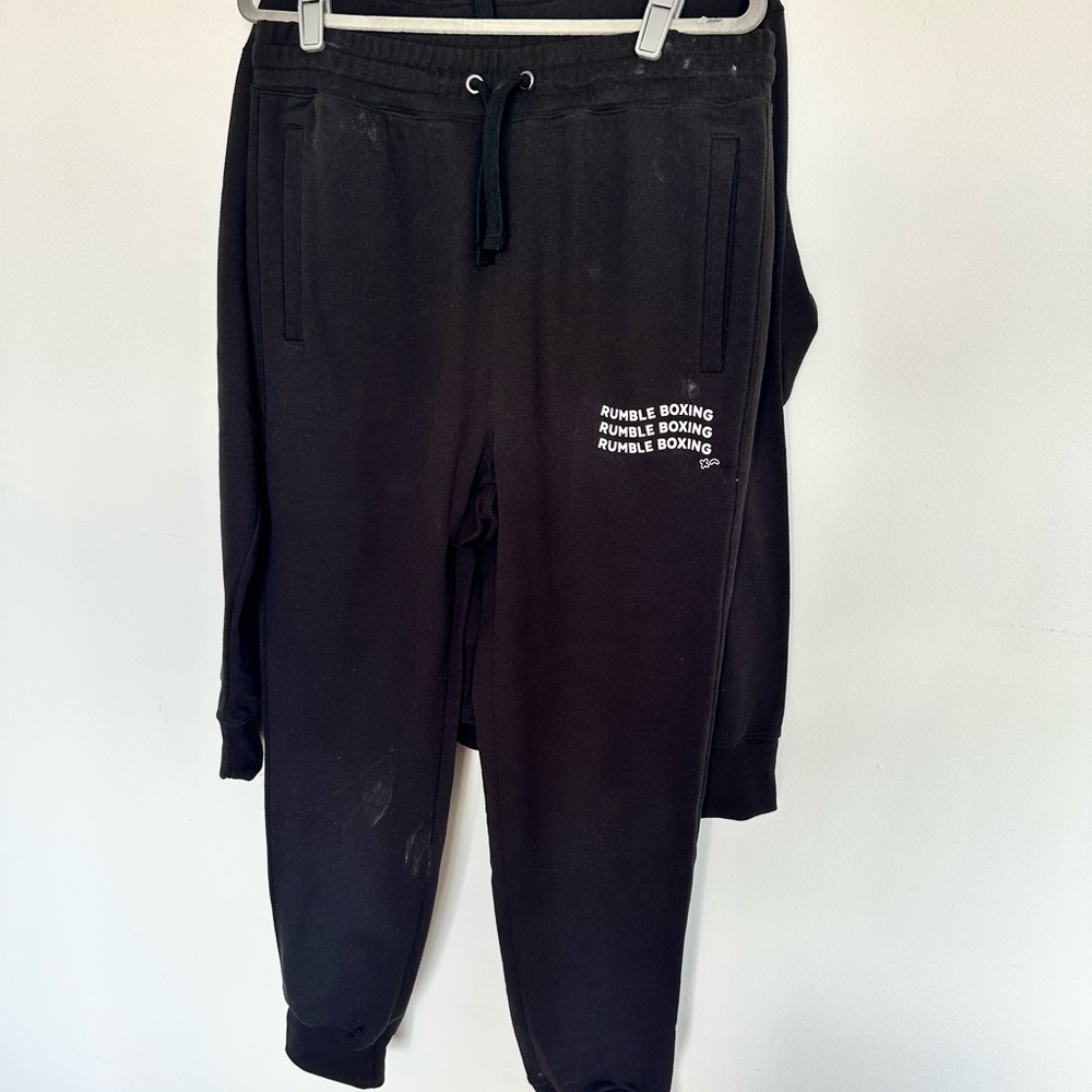Black Rumble Boxing Sweatshirt and Joggers Set for Men